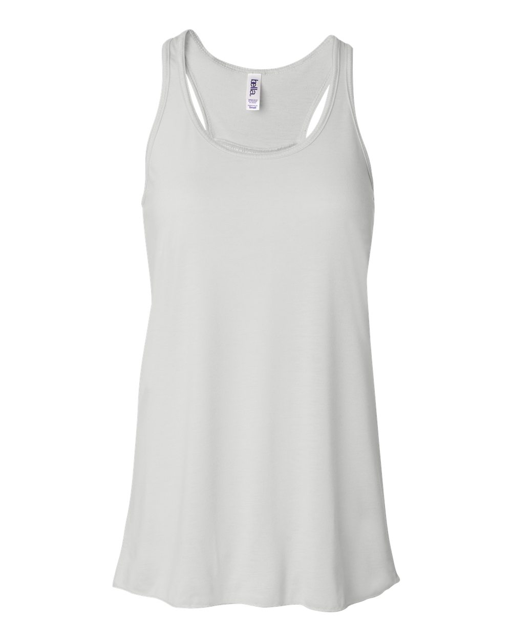 Women's Flowy Racerback Tank - Front - B87406002 - White