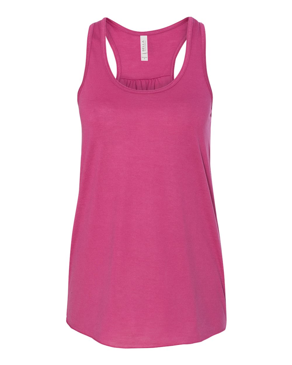 Women's Flowy Racerback Tank - Front - B87406032 - Berry