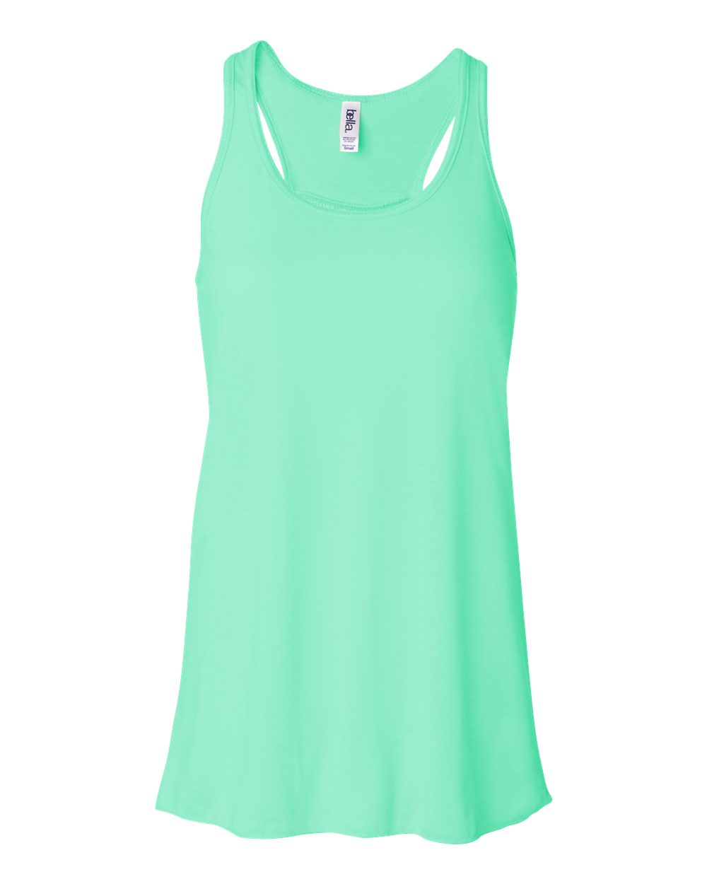 Women's Flowy Racerback Tank - Front - B87406192 - Mint