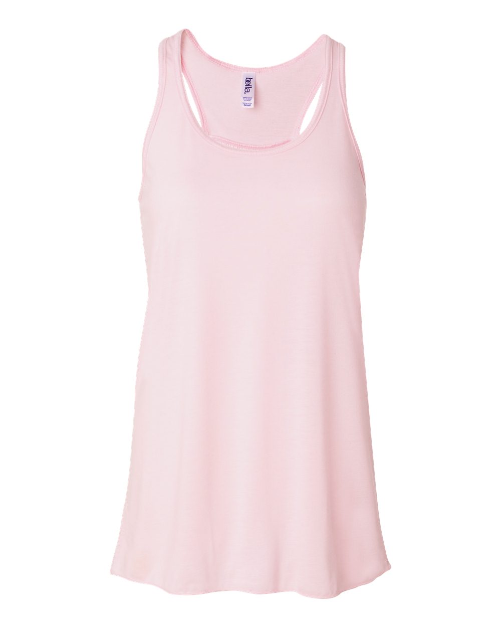 Women's Flowy Racerback Tank - Front - B87406312 - Soft Pink