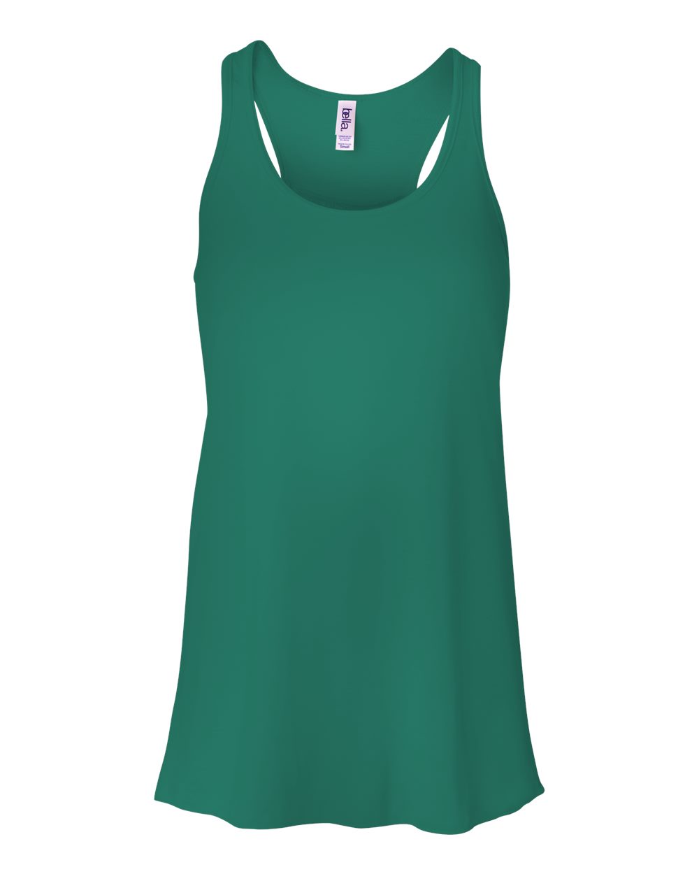 Women's Flowy Racerback Tank - Front - B87406602 - Kelly