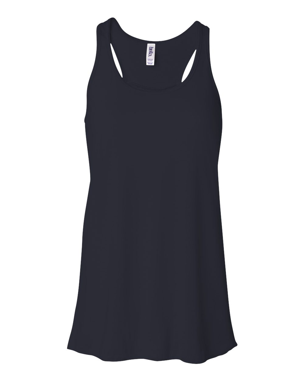 Women's Flowy Racerback Tank - Front - B87406652 - Midnight