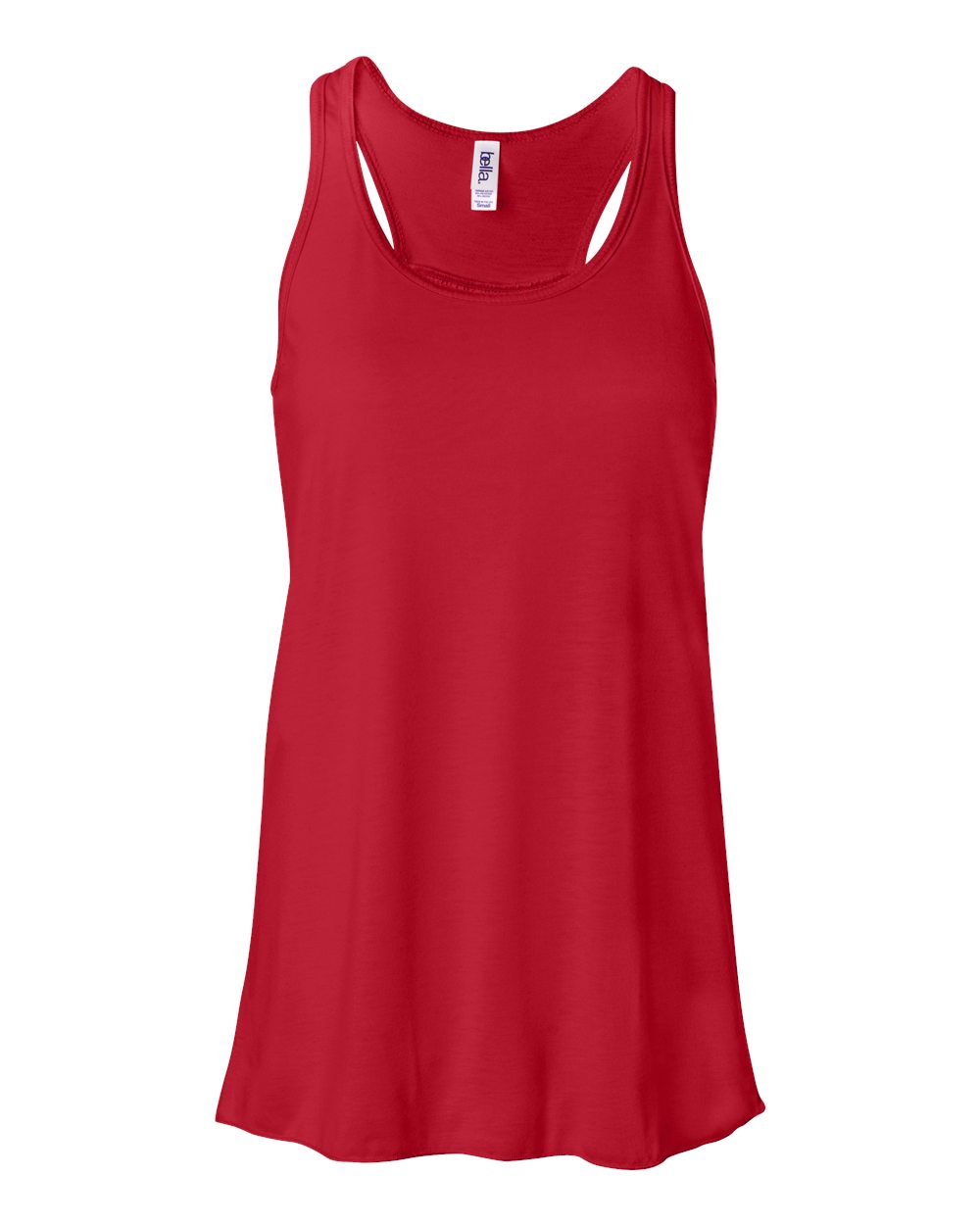 Women's Flowy Racerback Tank - Front - B87406702 - Red
