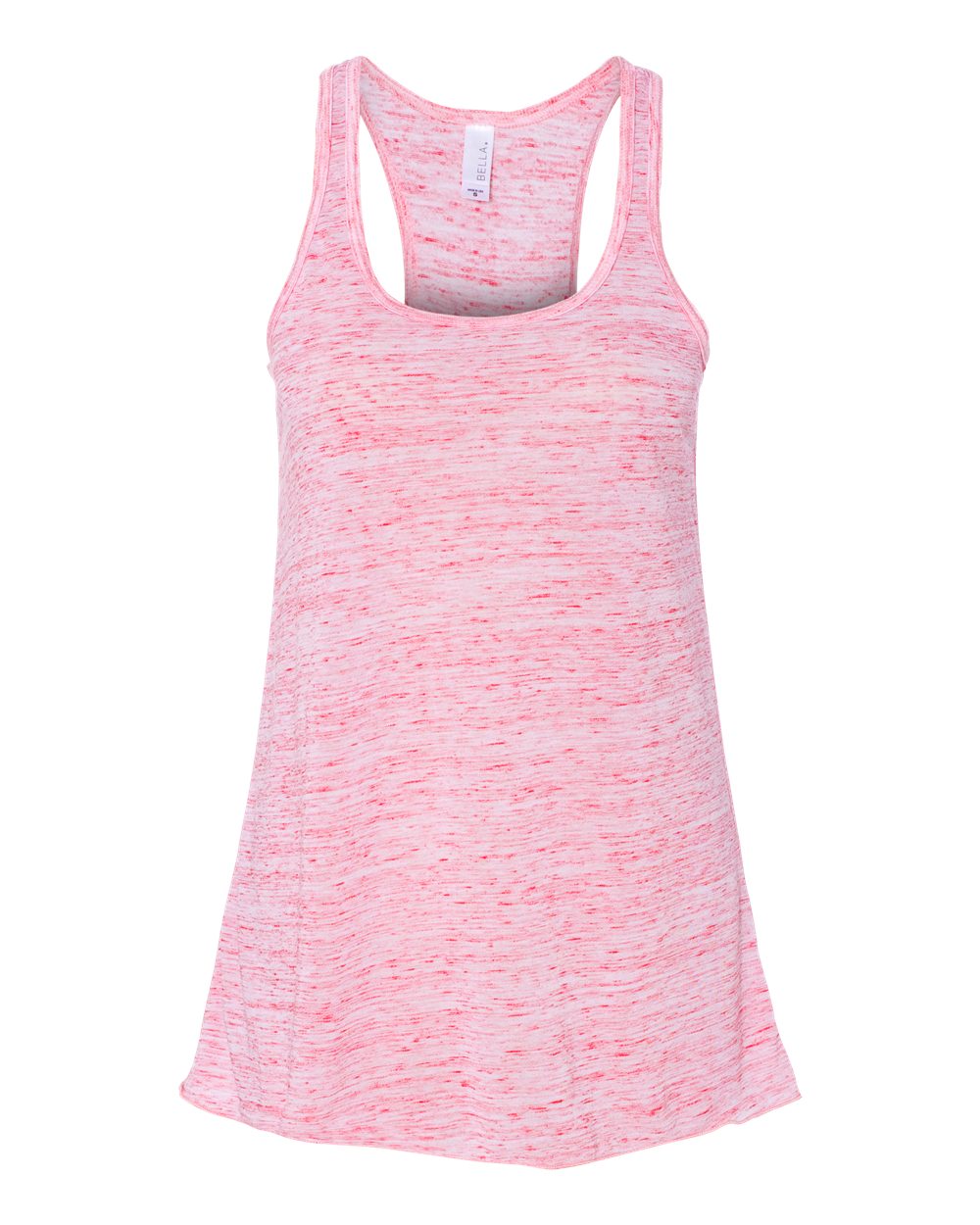 Women's Flowy Racerback Tank - Front - B87406712 - Red Marble