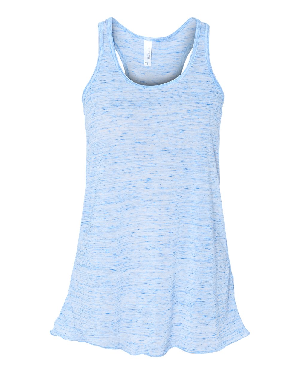 Women's Flowy Racerback Tank - Front - B87406742 - Blue Marble
