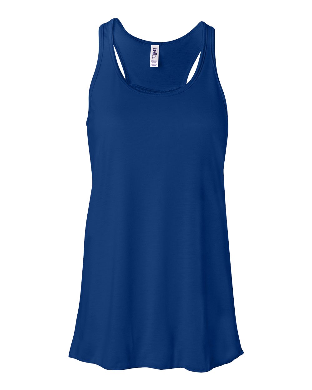 Women's Flowy Racerback Tank - Front - B87406752 - True Royal
