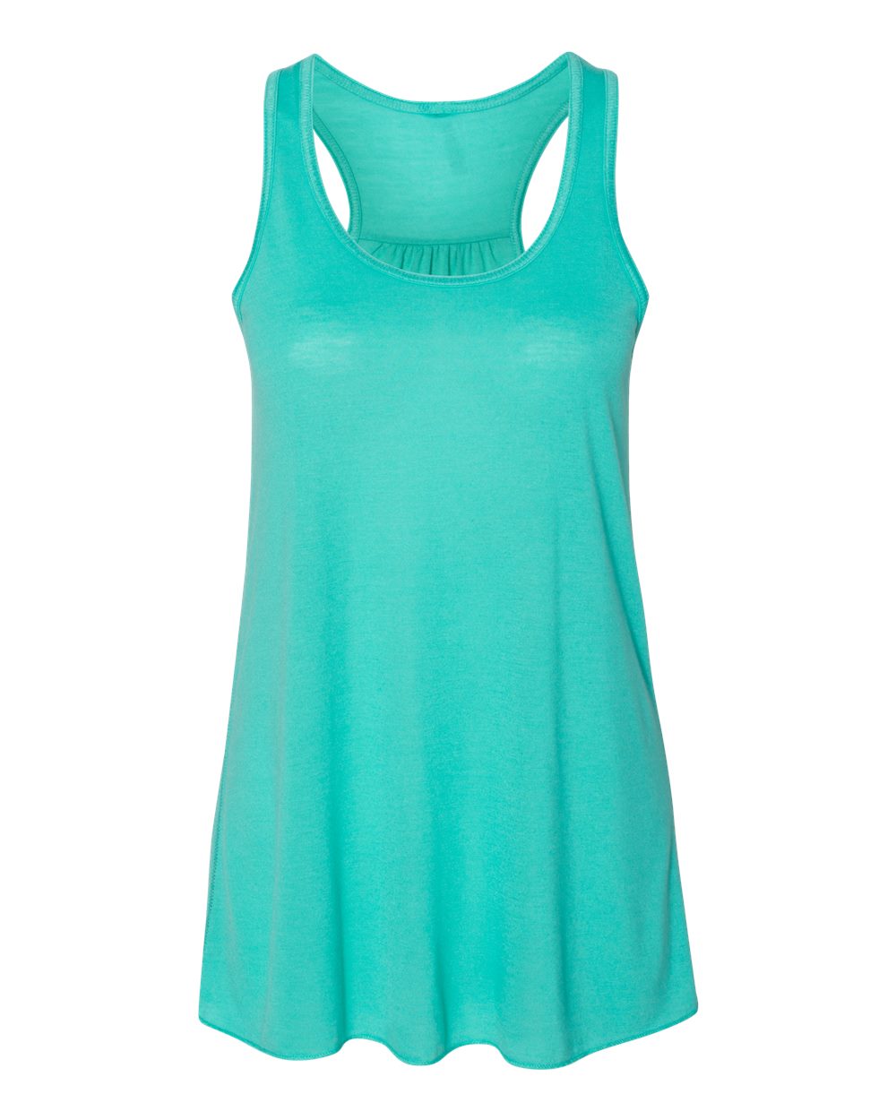Women's Flowy Racerback Tank - Front - B87406762 - Teal