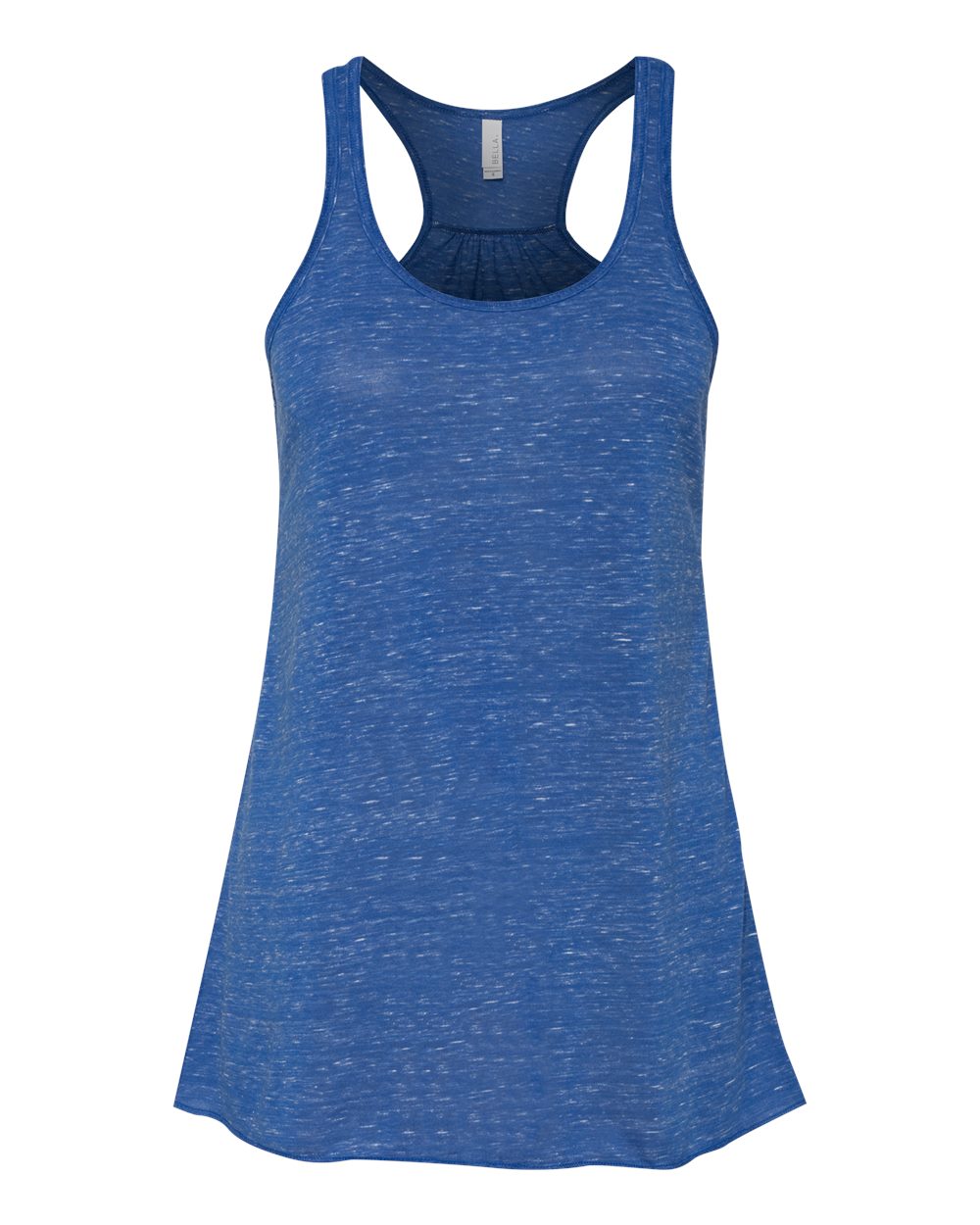 Women's Flowy Racerback Tank - Front - B87406772 - True Royal Marble