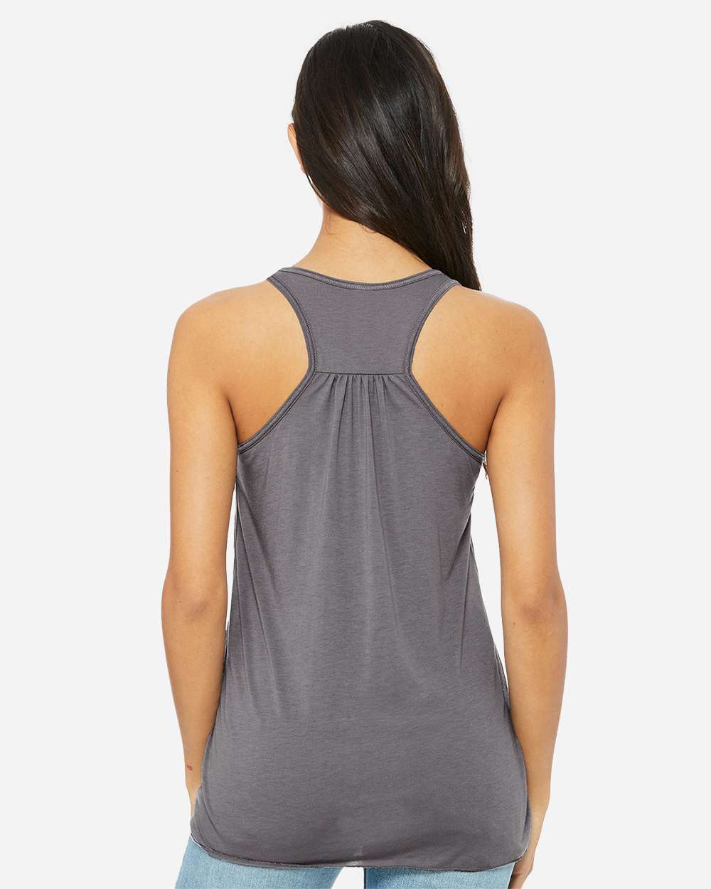 Women's Flowy Racerback Tank - OnModelBack - B87406852 - Storm