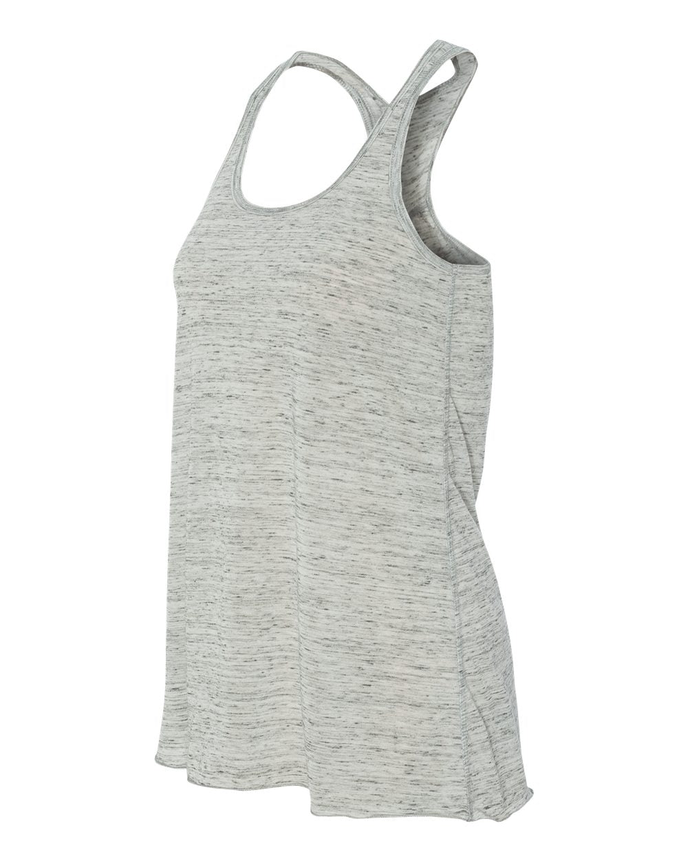 Women's Flowy Racerback Tank - Side - B87406012 - White Marble