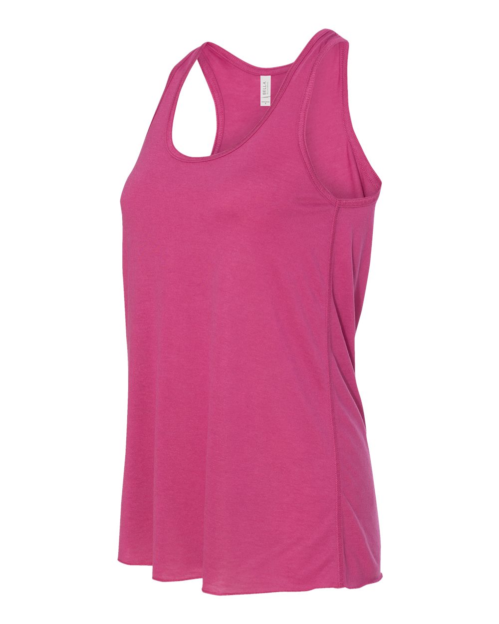 Women's Flowy Racerback Tank - Side - B87406032 - Berry