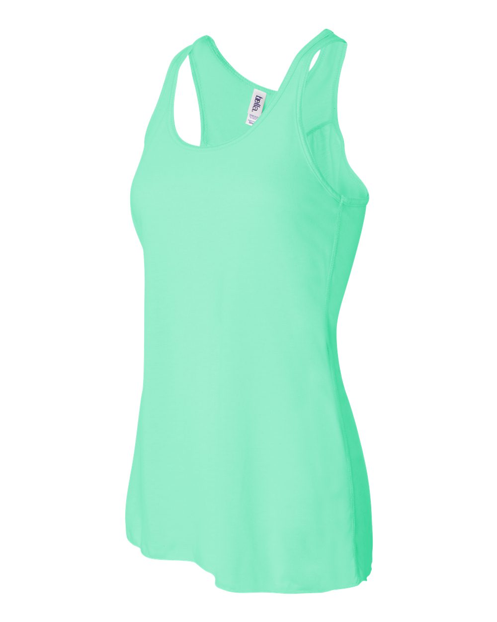 Women's Flowy Racerback Tank - Side - B87406192 - Mint