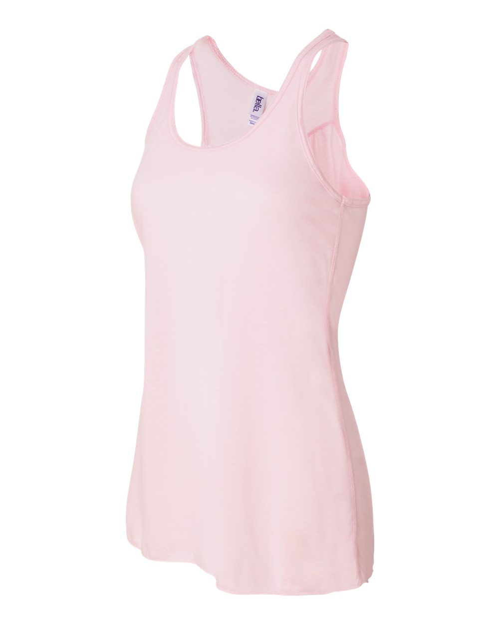 Women's Flowy Racerback Tank - Side - B87406312 - Soft Pink