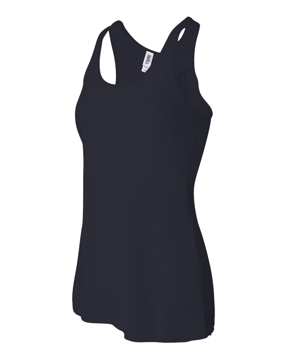 Women's Flowy Racerback Tank - Side - B87406652 - Midnight