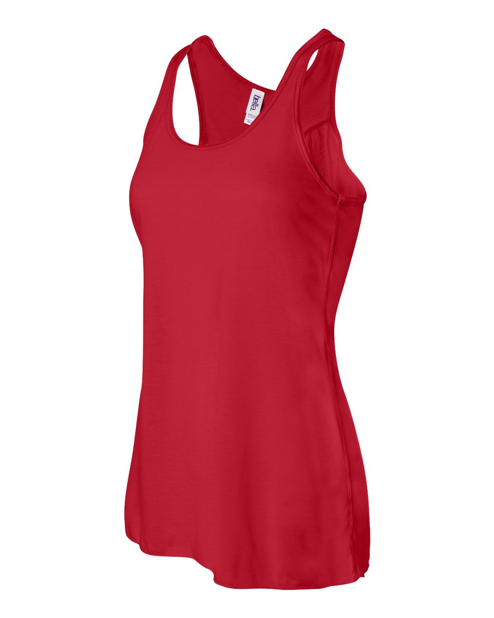 Women's Flowy Racerback Tank - Side - B87406702 - Red