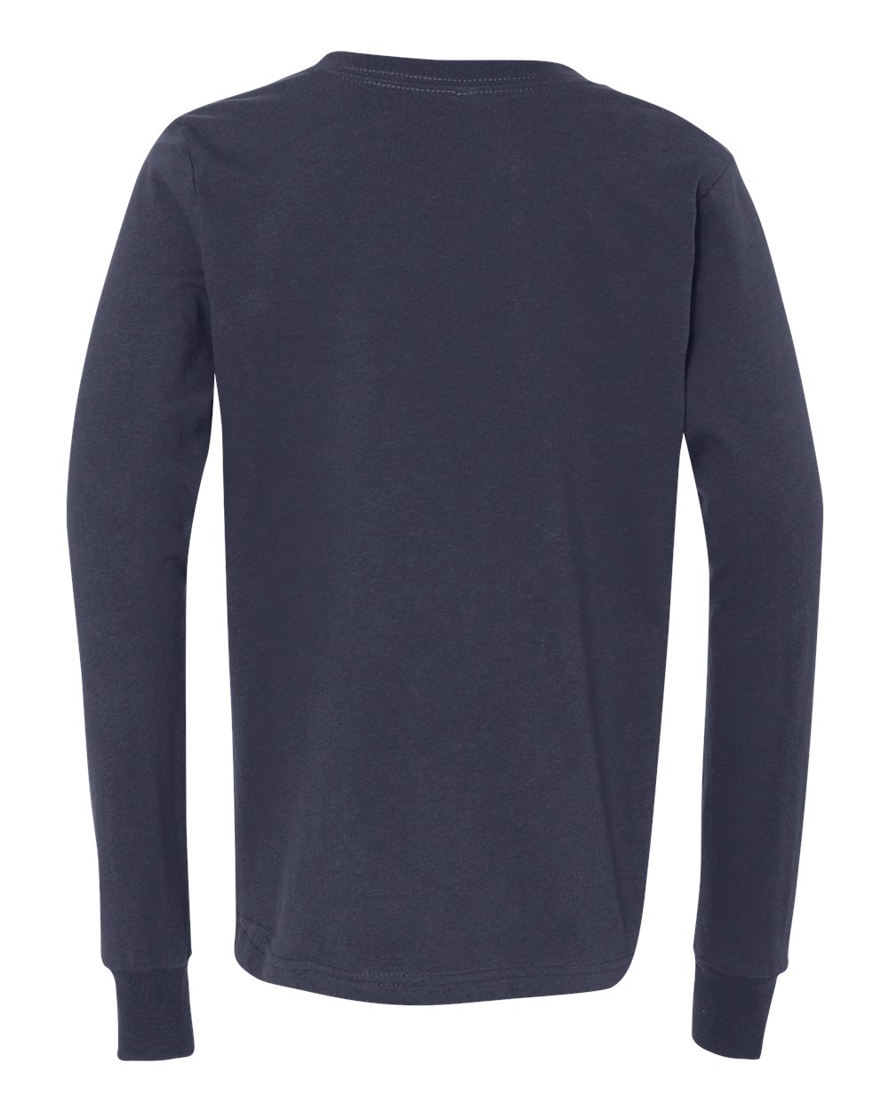Youth Jersey Long Sleeve Tee - Back - B15606653 - Navy