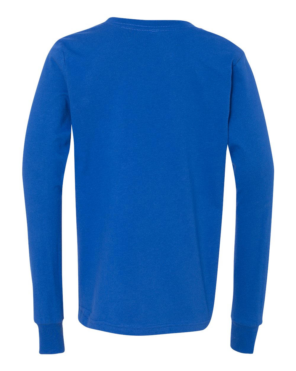 Youth Jersey Long Sleeve Tee - Back - B15606753 - True Royal
