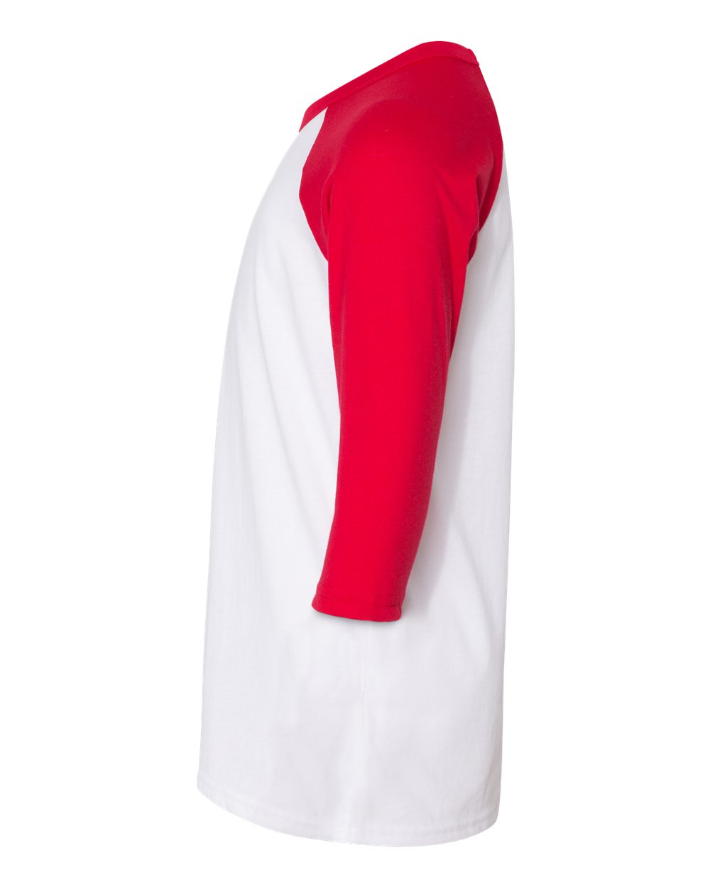 Youth Three-Quarter Sleeve Baseball Tee - DirectSide - B36406713 - White/ Red