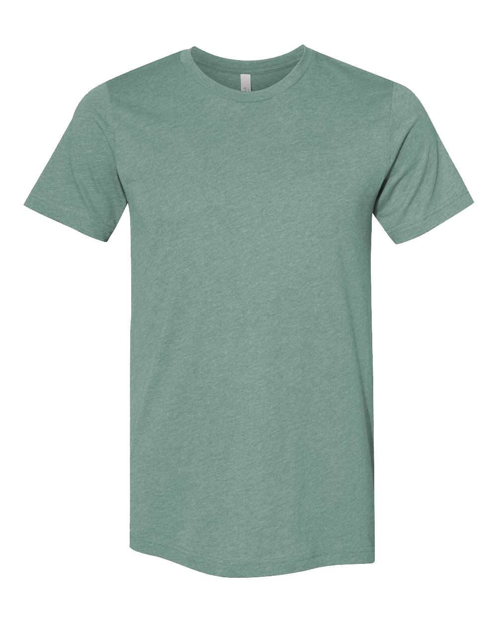 CVC Jersey Tee - Front - B00706432 - Heather Dusty Blue