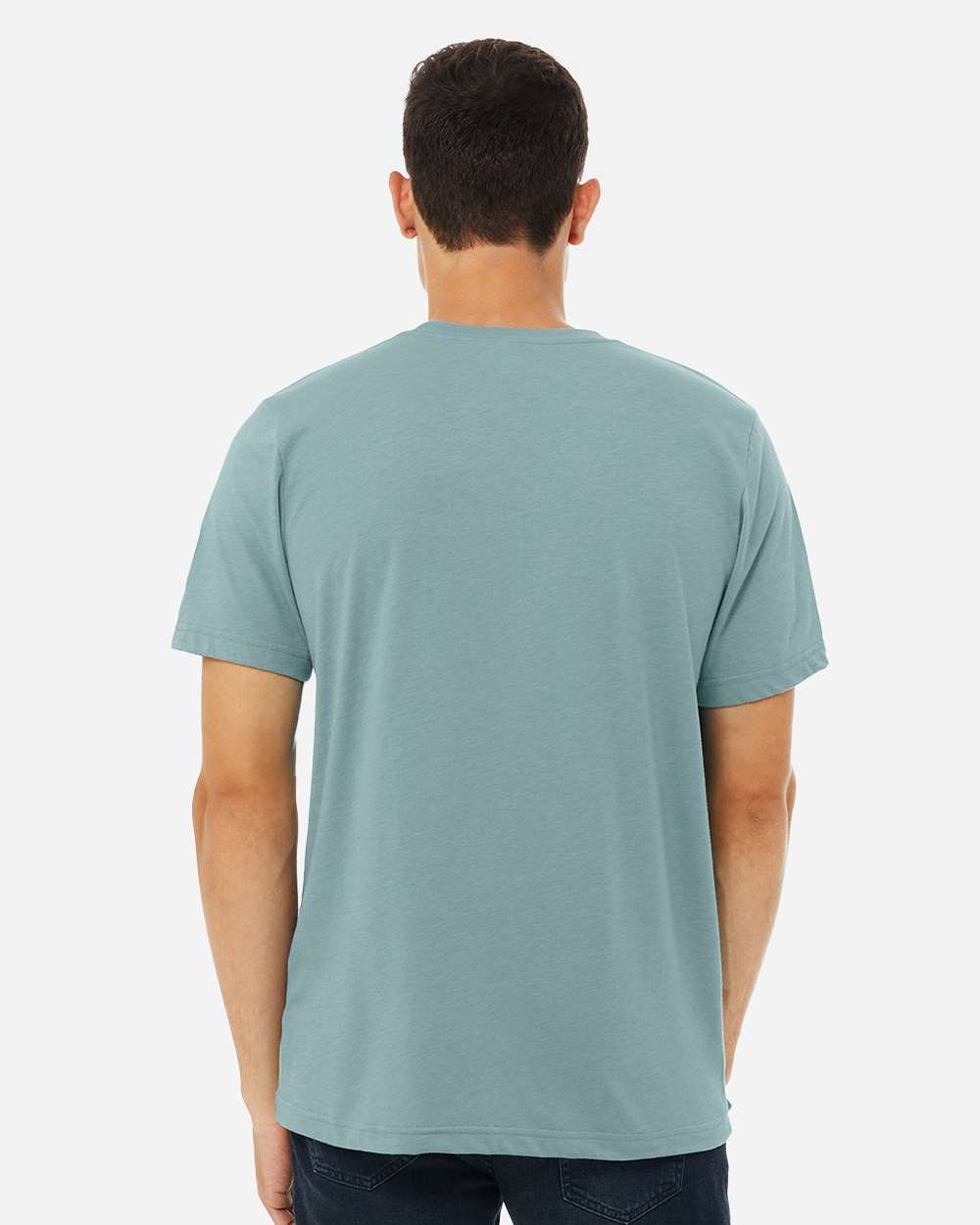 CVC Jersey Tee - OnModelBack - B00706082 - Heather Blue Lagoon