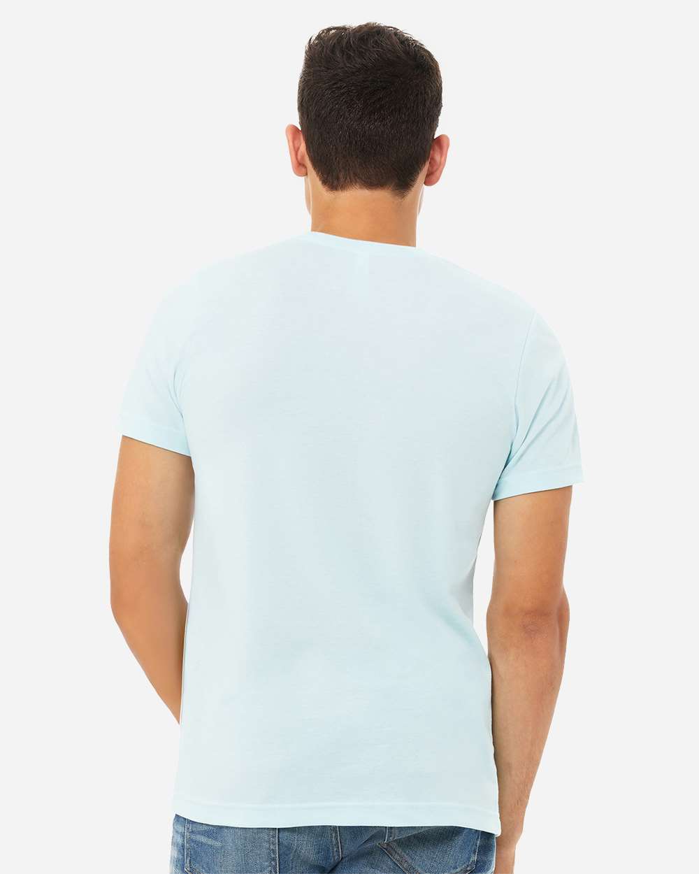 CVC Jersey Tee - OnModelBack - B00706192 - Heather Ice Blue