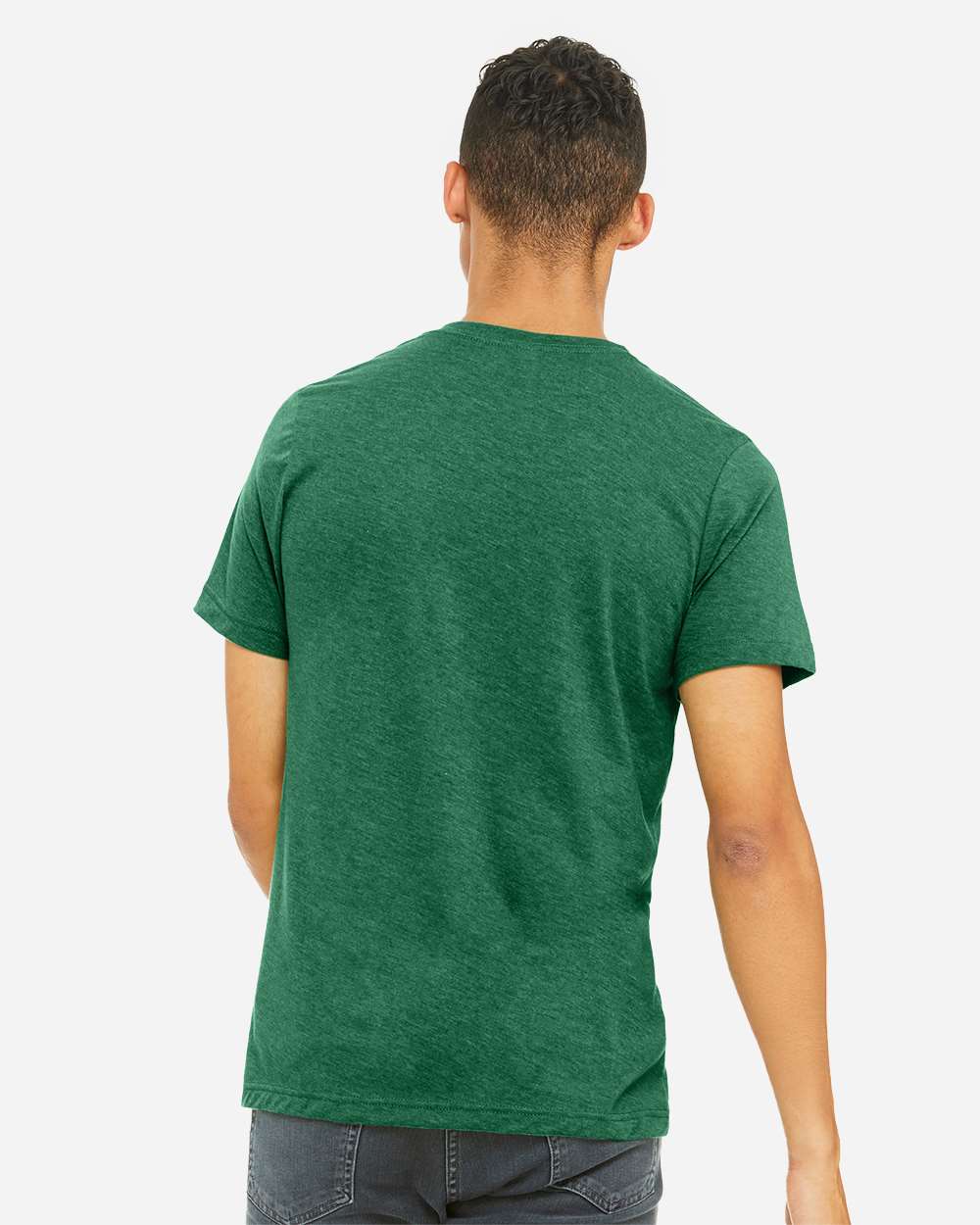 CVC Jersey Tee - OnModelBack - B00706552 - Heather Grass Green