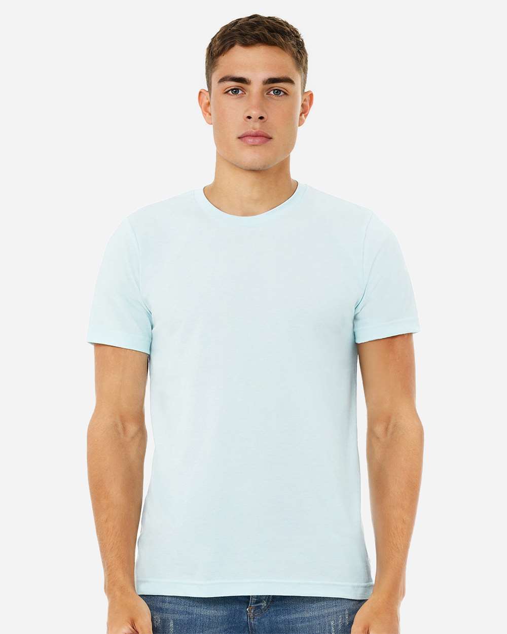 CVC Jersey Tee - OnModelFront - B00706192 - Heather Ice Blue