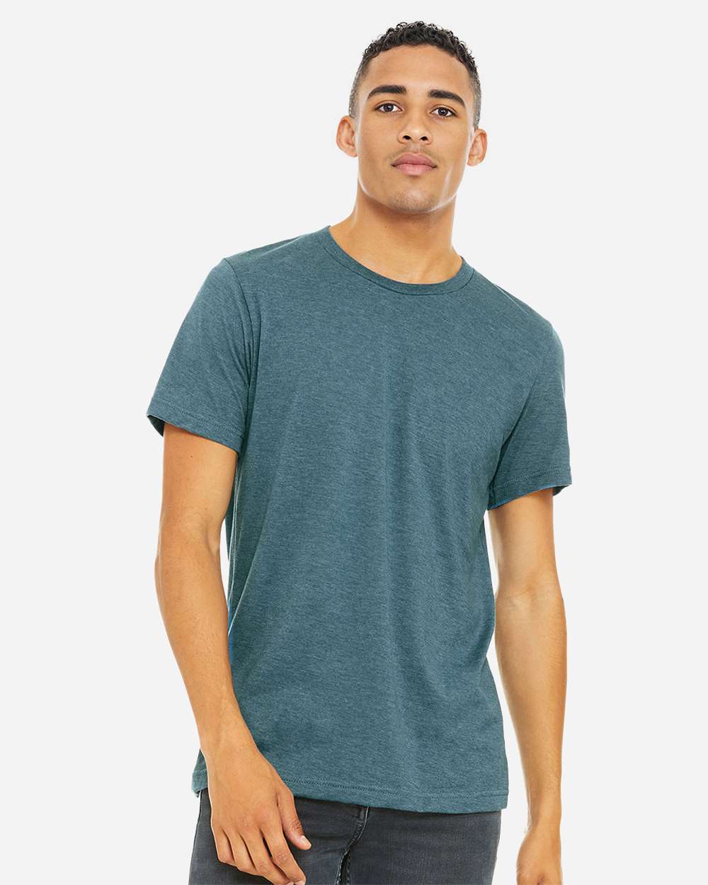 CVC Jersey Tee - OnModelFront - B00706212 - Heather Deep Teal