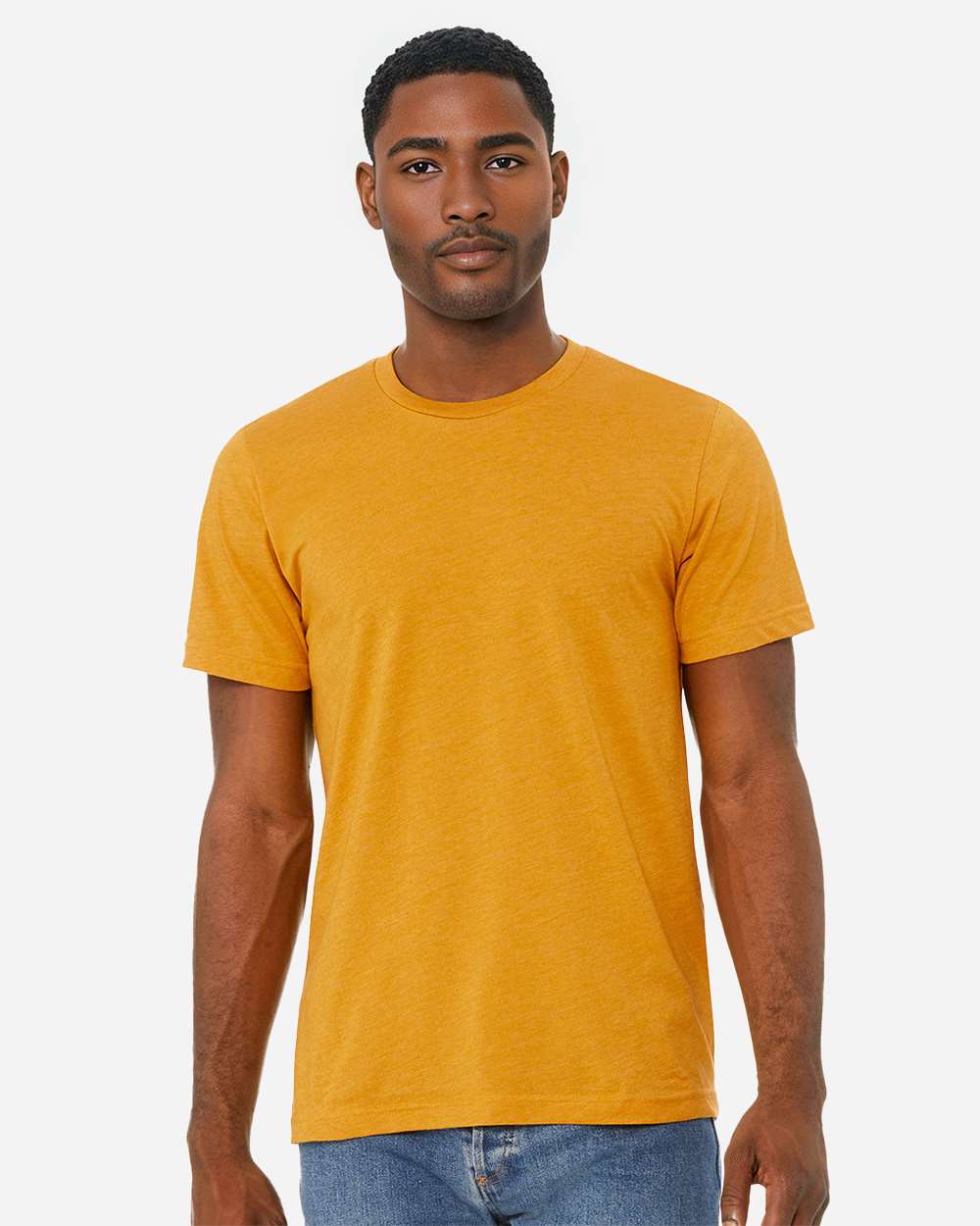 CVC Jersey Tee - OnModelFront - B00706412 - Heather Mustard