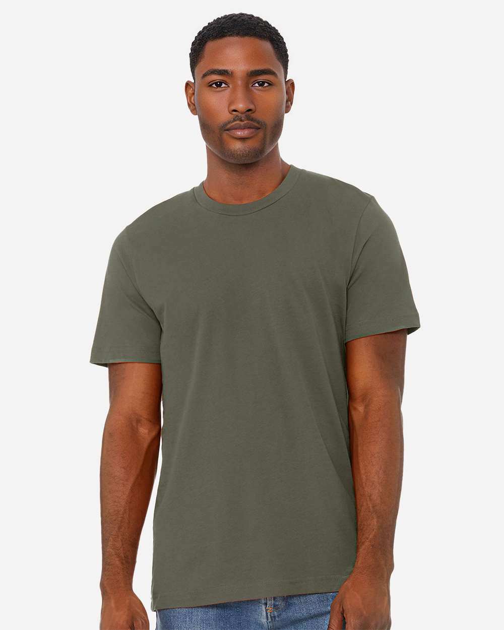 CVC Jersey Tee - OnModelFront - B00706452 - Heather Military Green