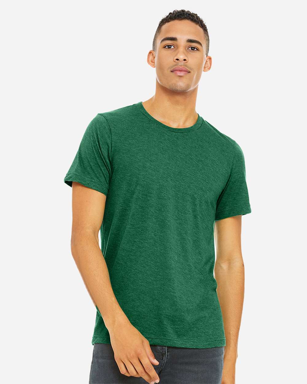 CVC Jersey Tee - OnModelFront - B00706552 - Heather Grass Green