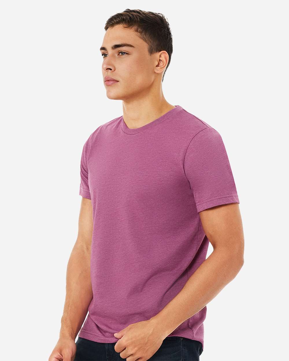 CVC Jersey Tee - OnModelSide - B00706092 - Heather Magenta