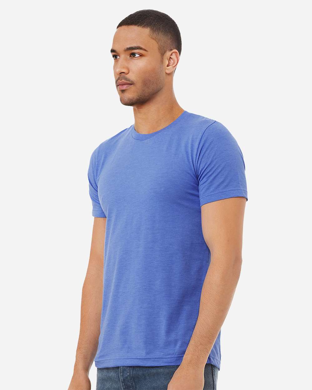 CVC Jersey Tee - OnModelSide - B00706222 - Heather Columbia Blue