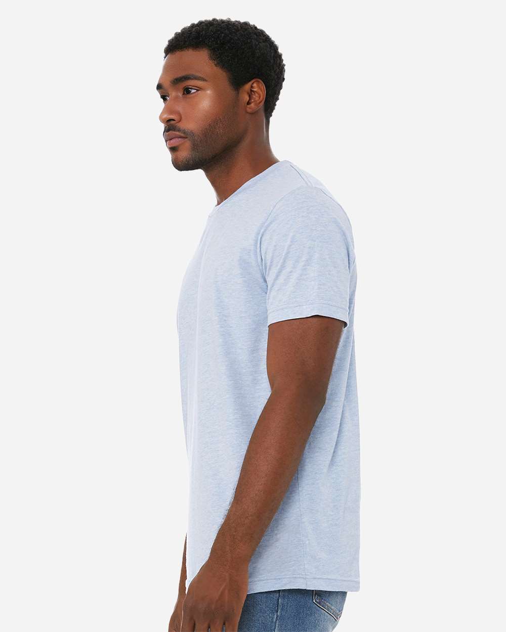 CVC Jersey Tee - OnModelSide - B00706252 - Heather Prism Blue