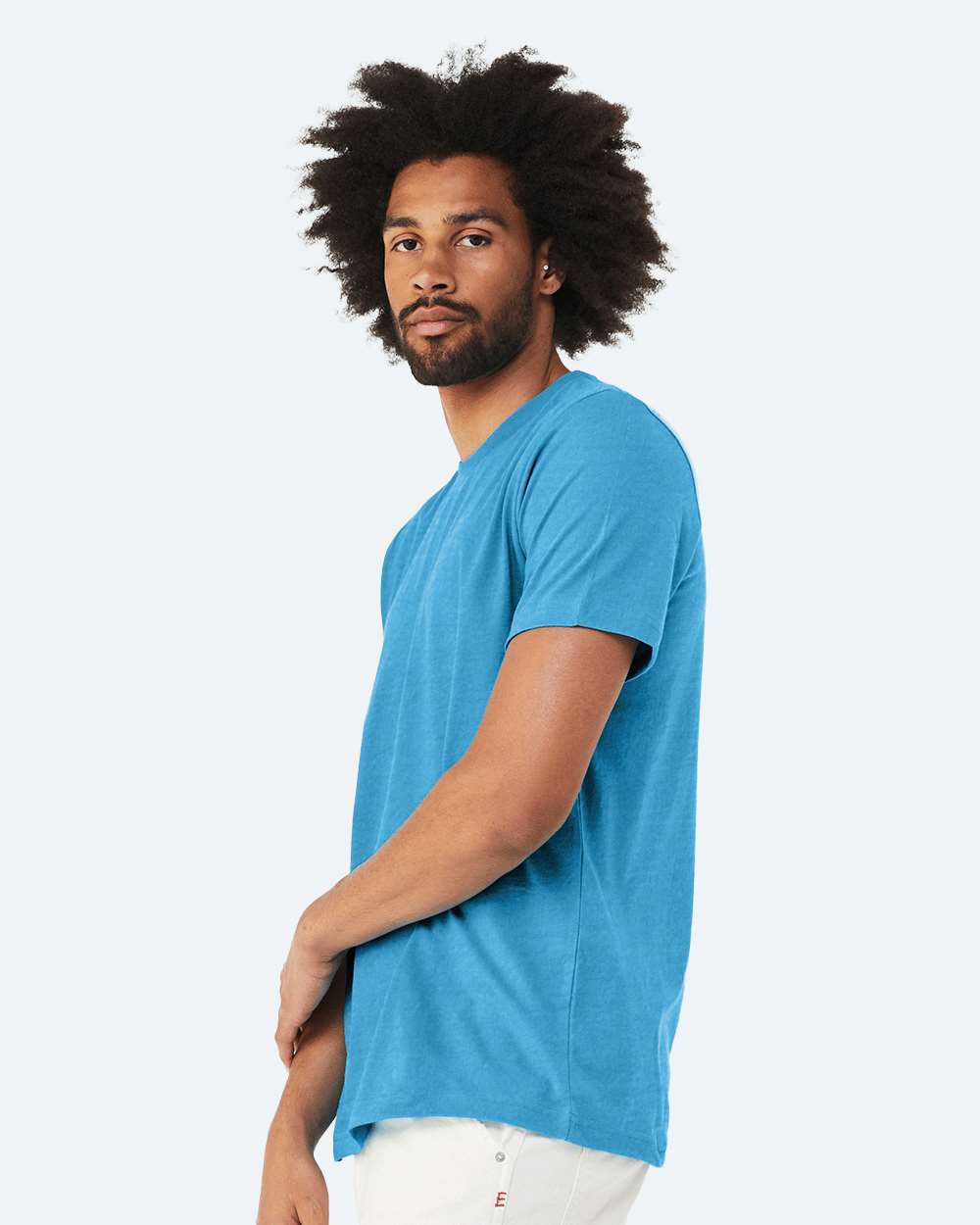CVC Jersey Tee - OnModelSide - B00706372 - Heather Aqua