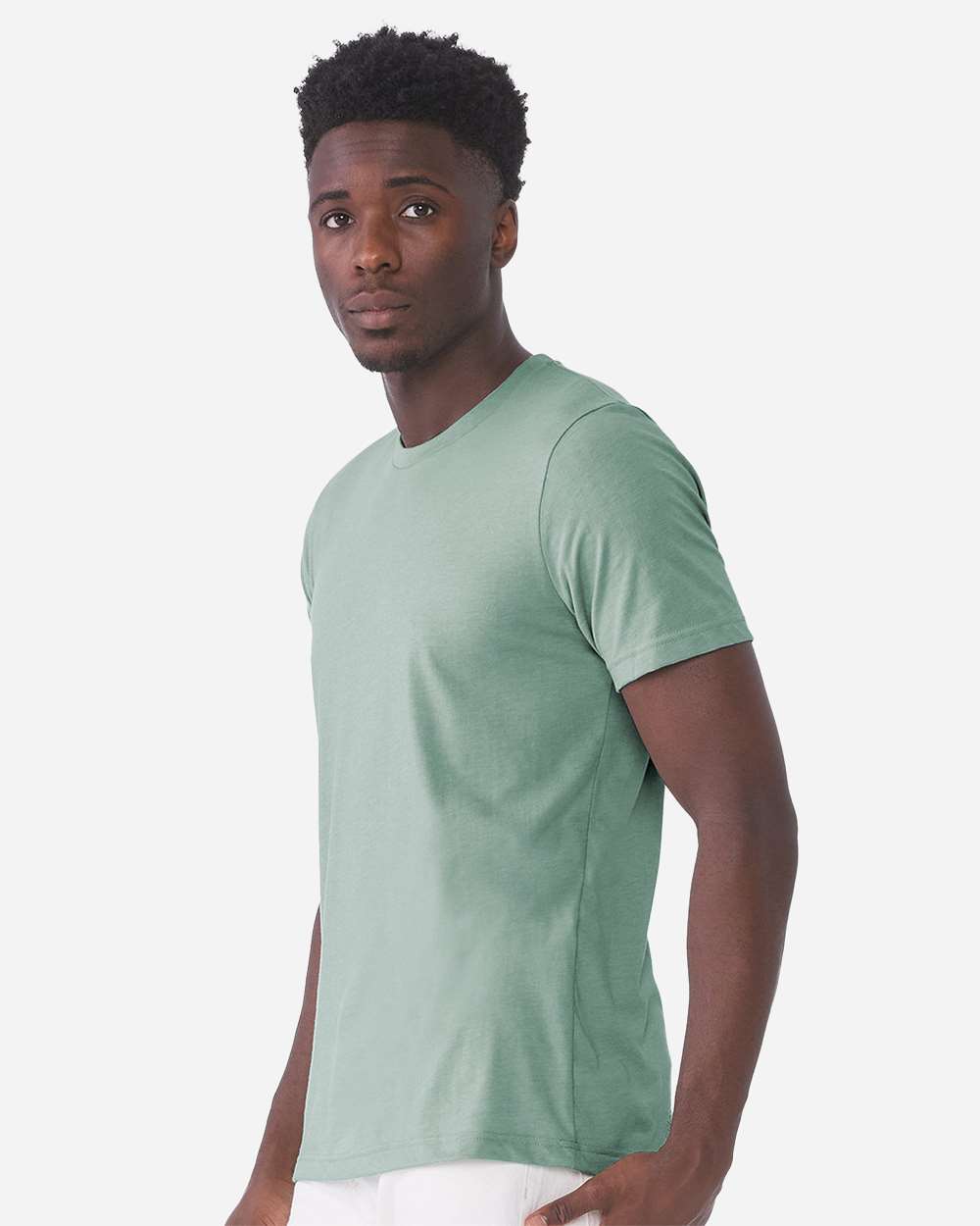 CVC Jersey Tee - OnModelSide - B00706432 - Heather Dusty Blue