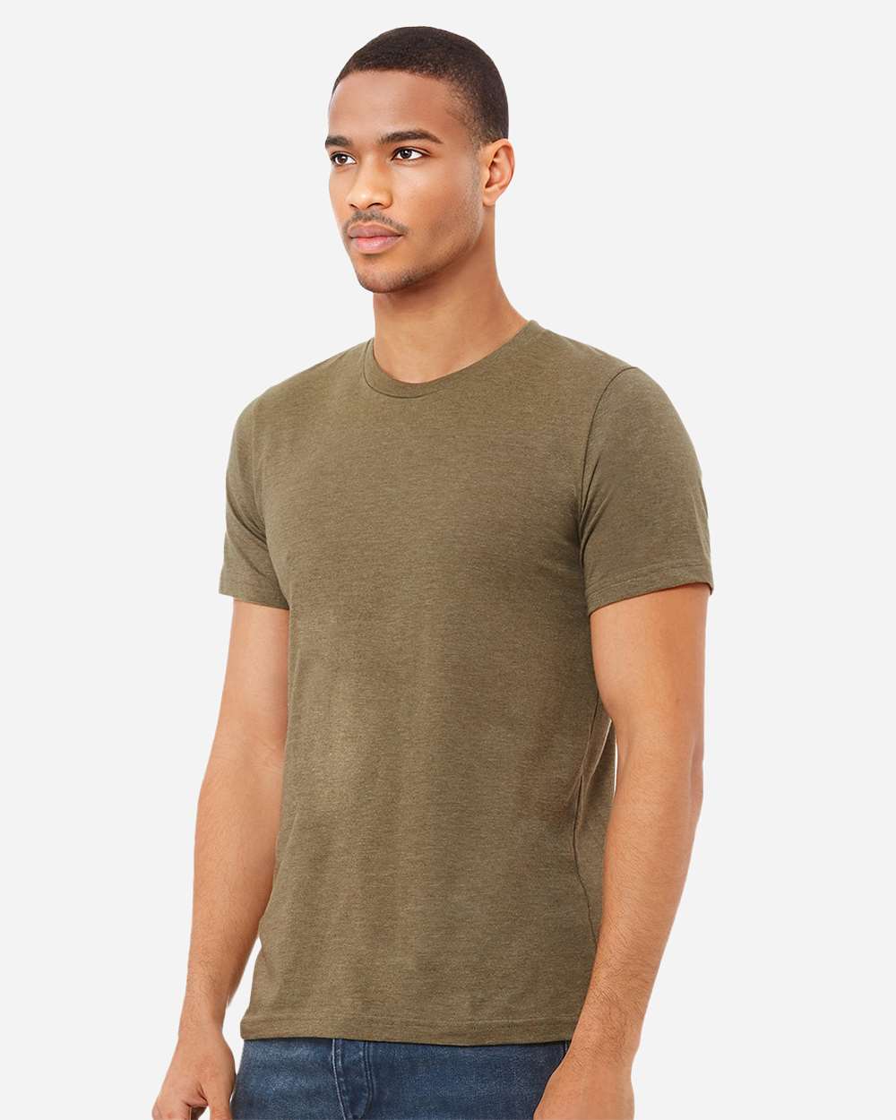 CVC Jersey Tee - OnModelSide - B00706582 - Heather Olive