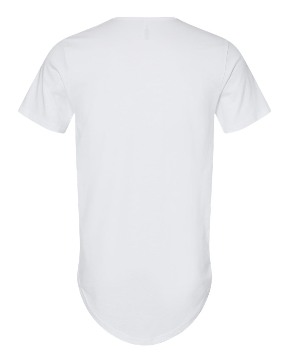 Men's Jersey Curved Hem Tee - Back - B00106003 - White