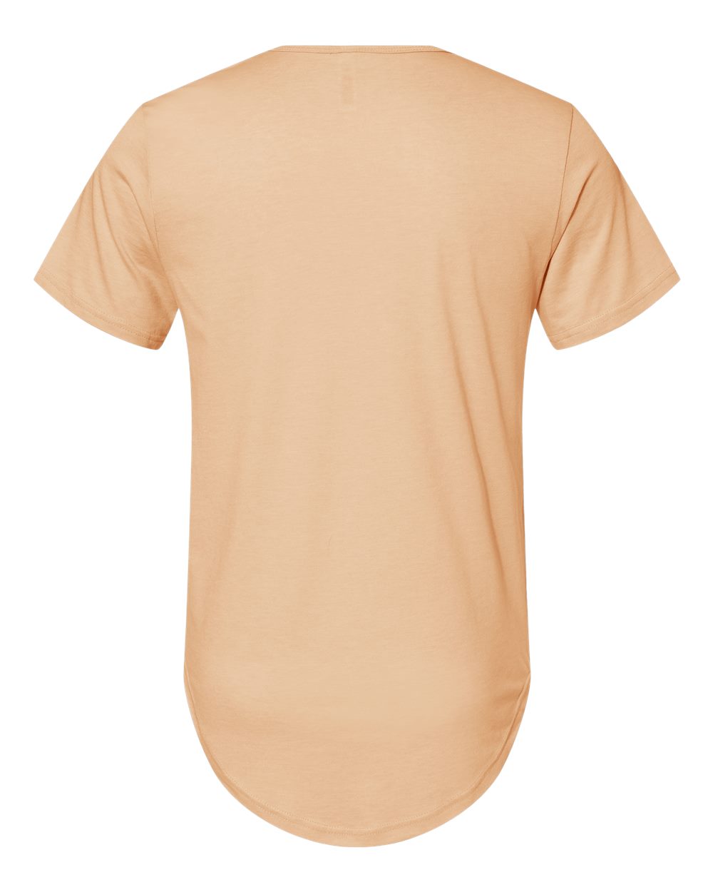 Men's Jersey Curved Hem Tee - Back - B00106173 - Heather Sand Dune