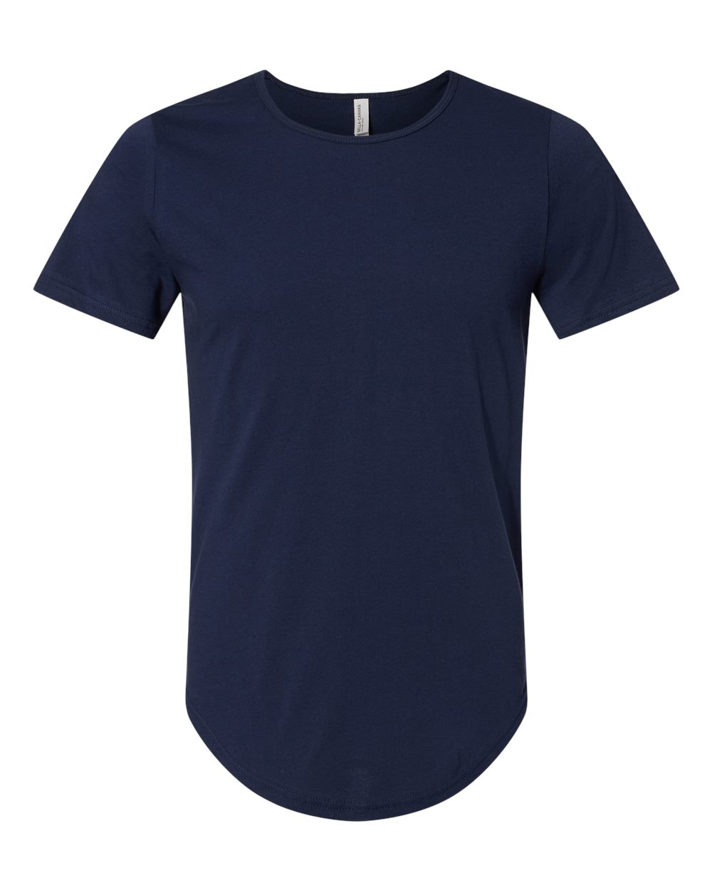 Men's Jersey Curved Hem Tee - Front - B00106673 - Navy
