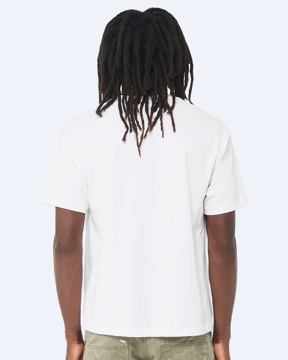 6 oz. Heavyweight Tee - OnModelBack - B01006002 - White