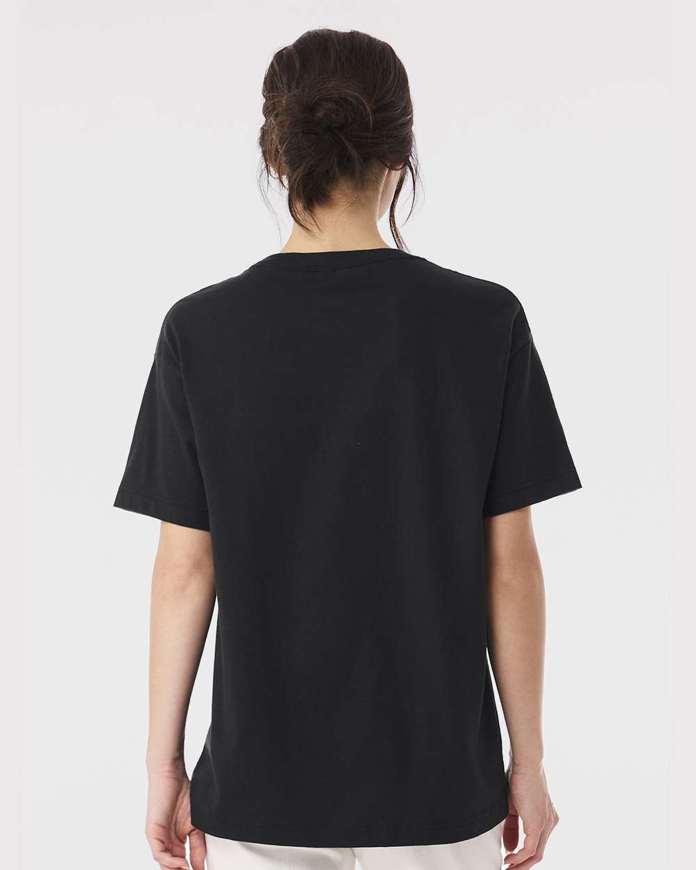 6 oz. Heavyweight Tee - OnModelBack - B01006512 - Vintage Black