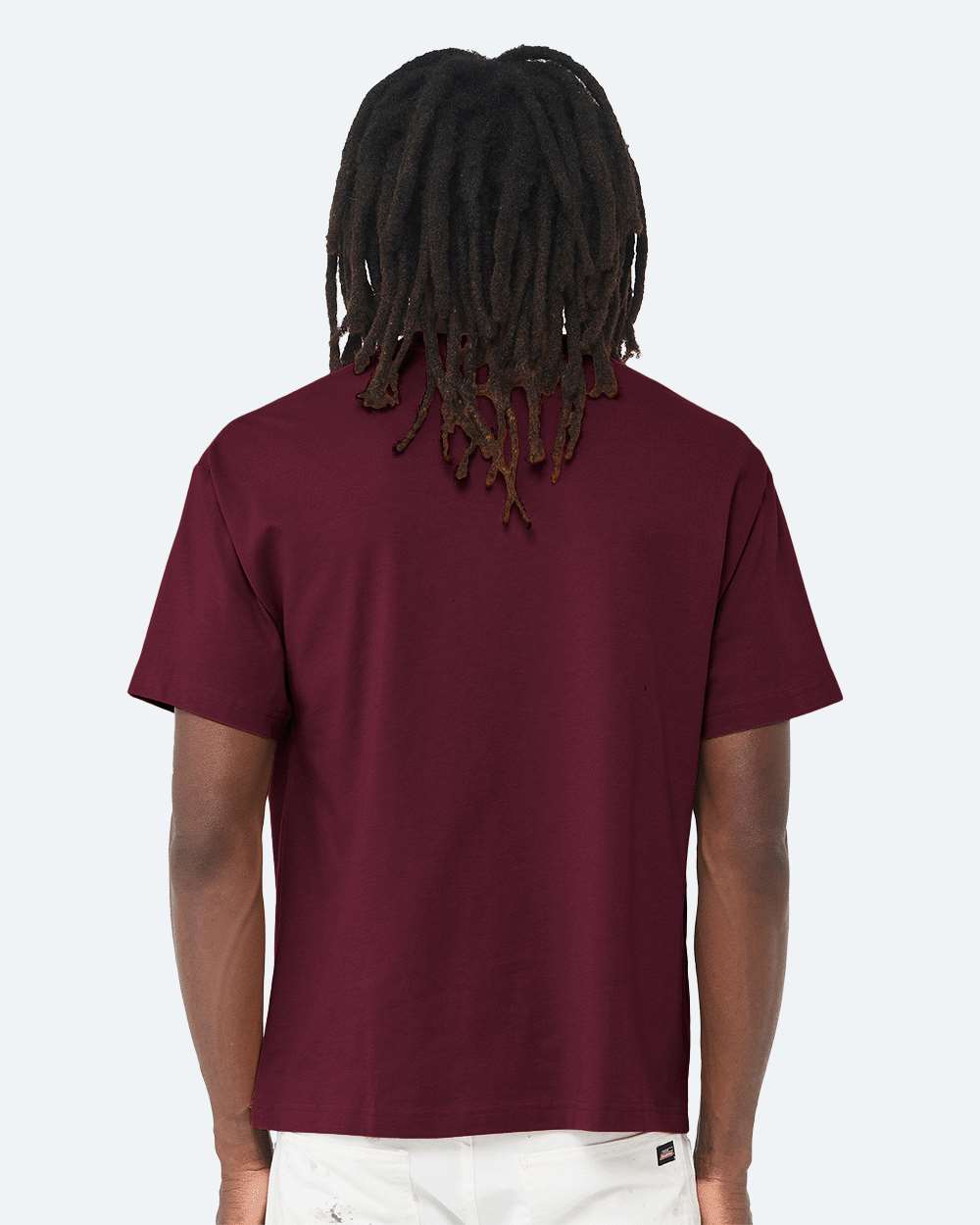 6 oz. Heavyweight Tee - OnModelBack - B01006532 - Maroon