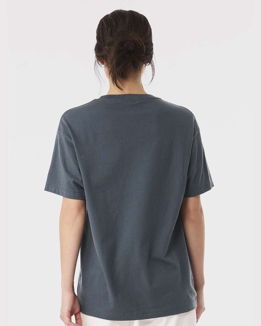 6 oz. Heavyweight Tee - OnModelBack - B01006762 - Vintage Navy