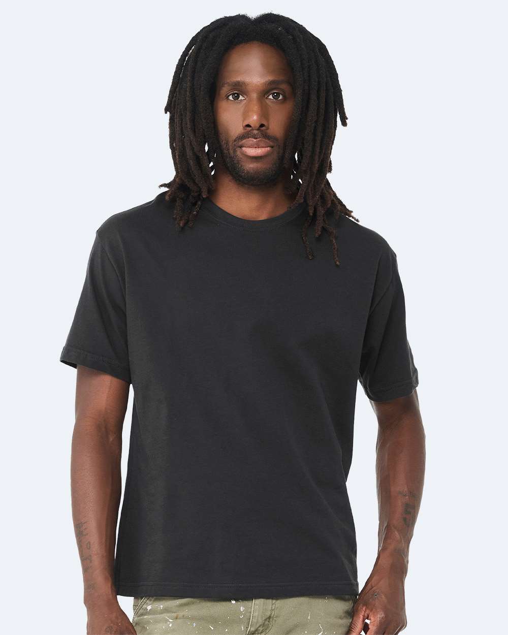6 oz. Heavyweight Tee - OnModelFront - B01006202 - Dark Grey