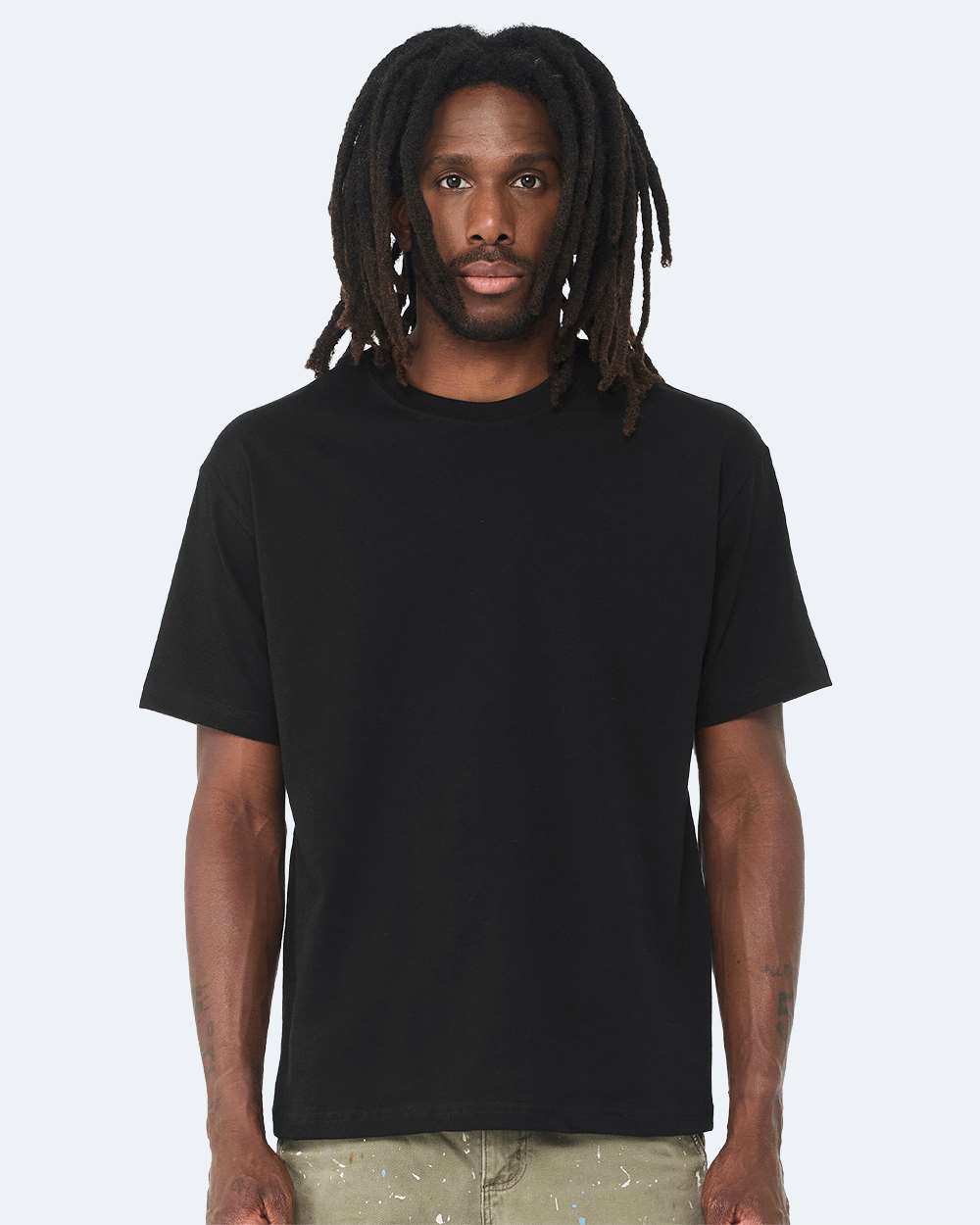 6 oz. Heavyweight Tee - OnModelFront - B01006502 - Black