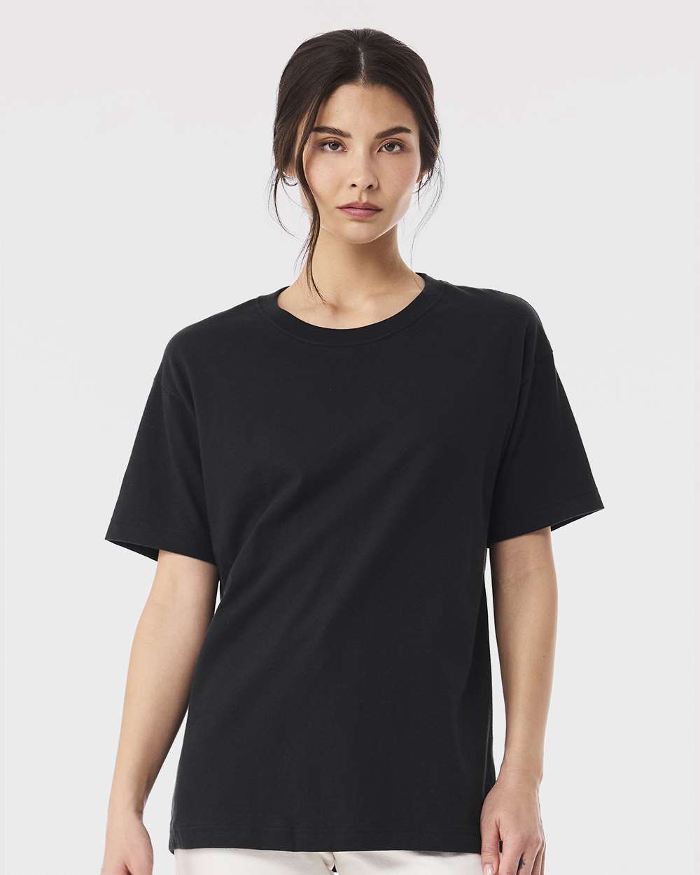 6 oz. Heavyweight Tee - OnModelFront - B01006512 - Vintage Black