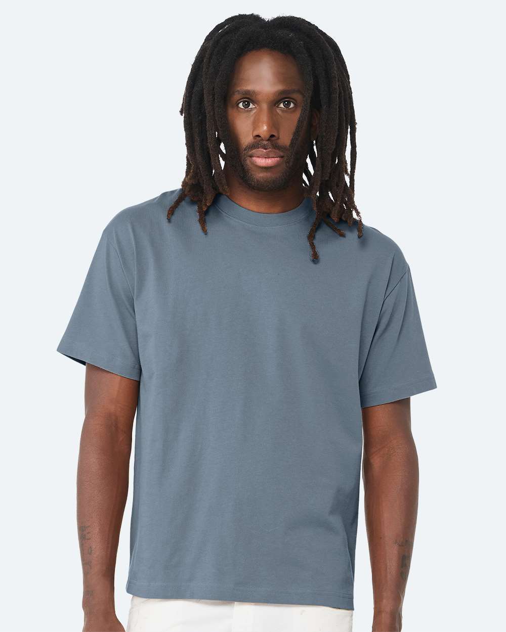 6 oz. Heavyweight Tee - OnModelFront - B01006632 - Vintage Denim