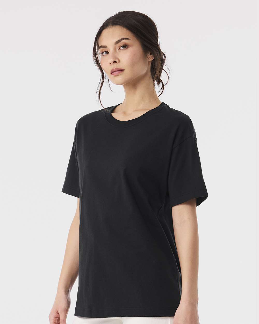 6 oz. Heavyweight Tee - OnModelSide - B01006512 - Vintage Black