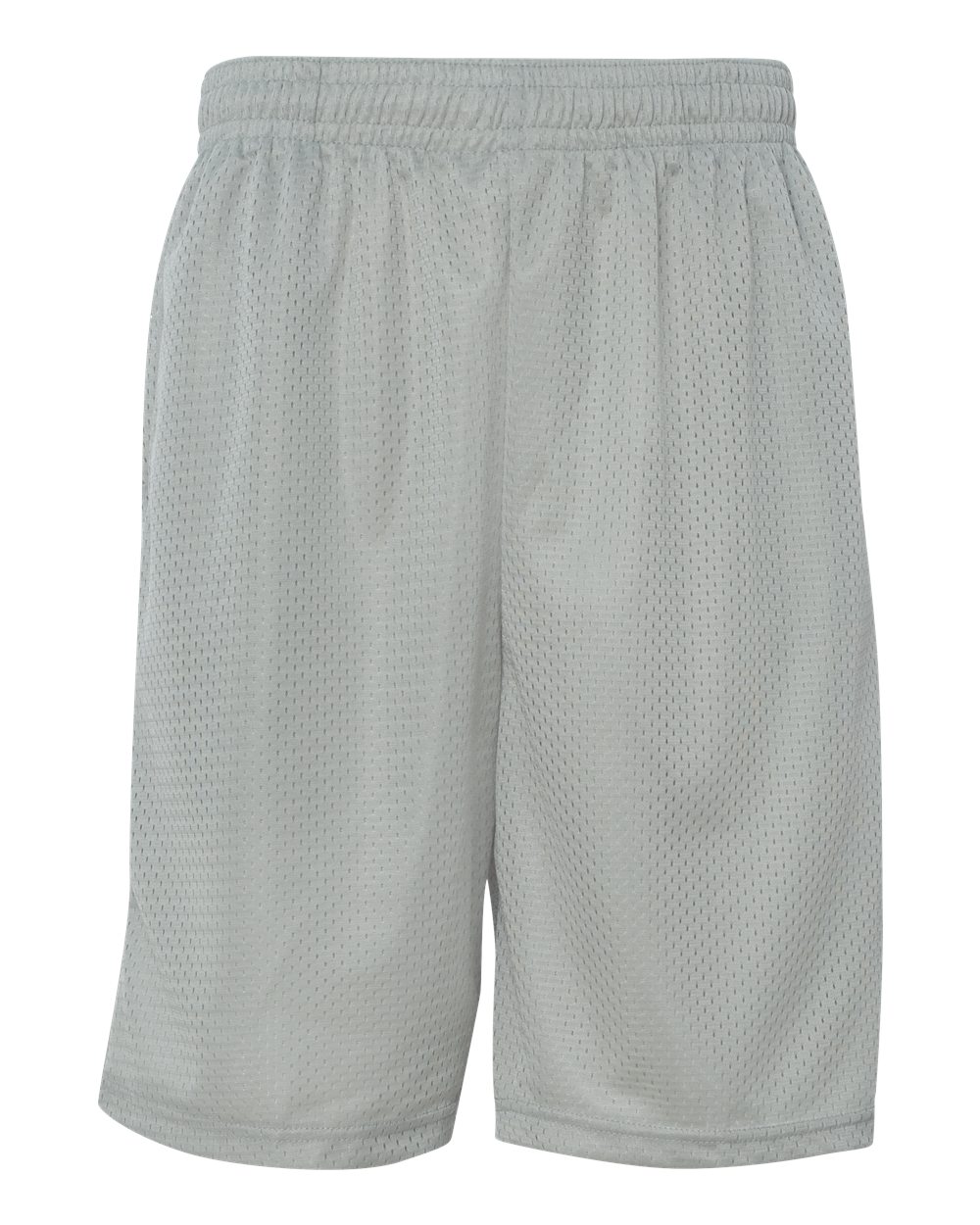 Men's Pro Mesh 9" Shorts with Pockets - Front - B09085353 - Silver